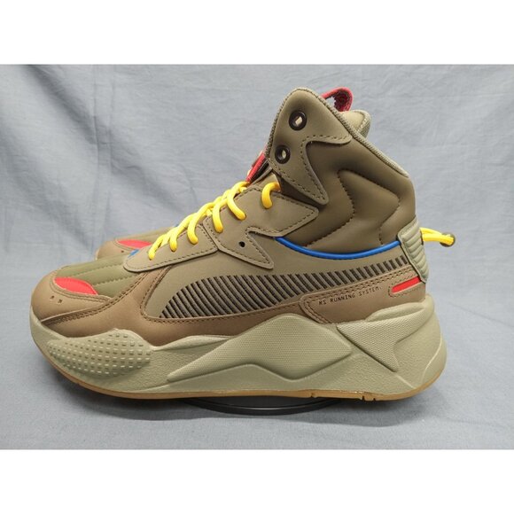 Puma Boys RS-X Mid M.I. JR Green Black Size 7 NEW NO BOX! - Picture 5 of 11